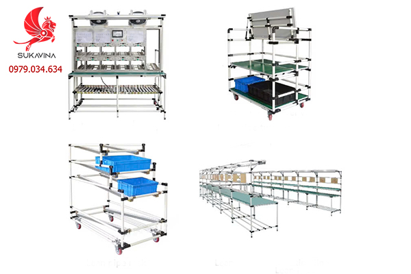 Phụ kiện ống thép bọc nhựa giải pháo kết nối linh hoạt trong nhà xưởng